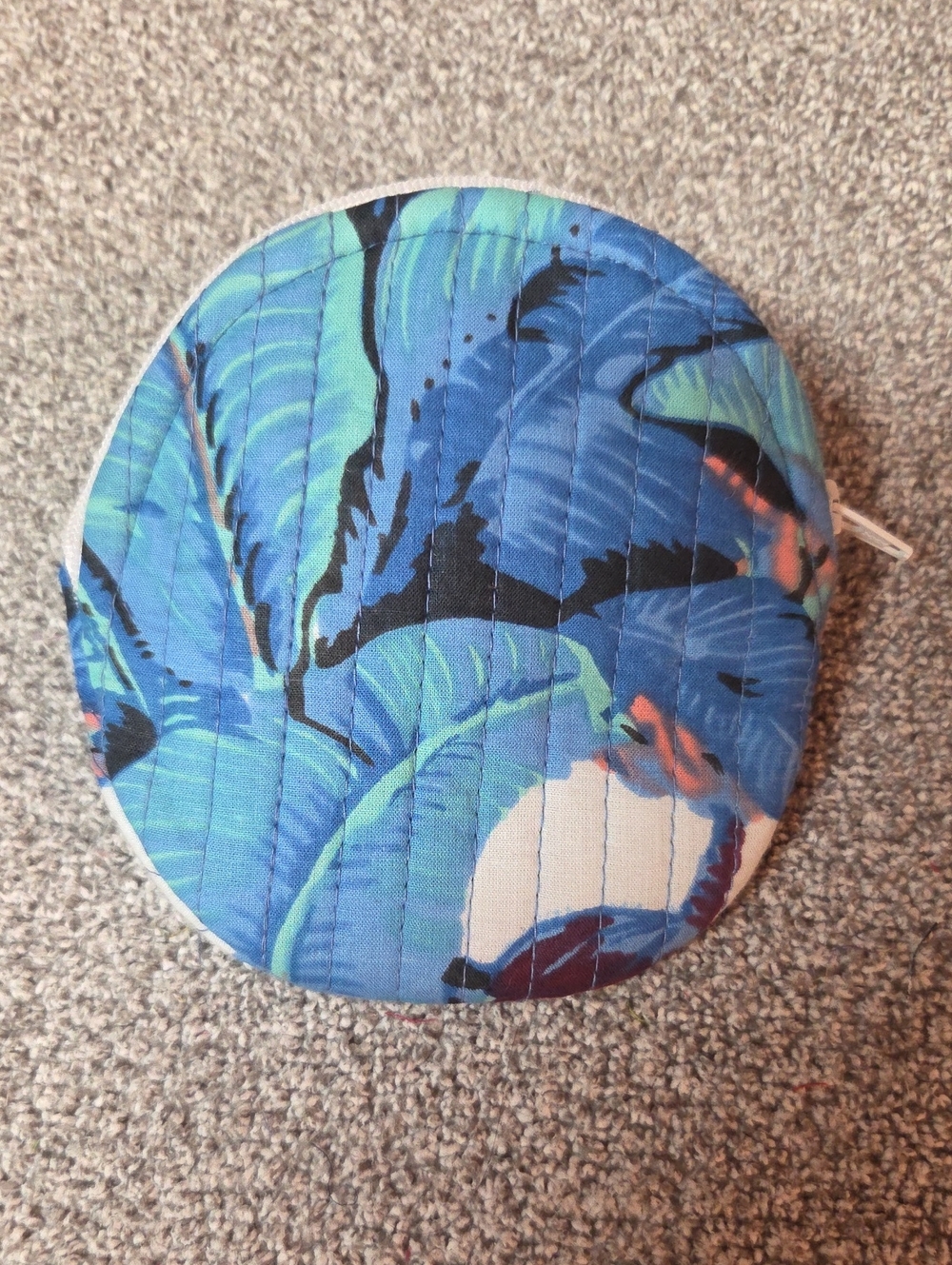 Round Quilted Pouch #70